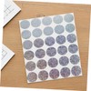 jojofuny 10 Sheets Scratch Off Stickers Easy to Apply Round