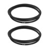 sourcing map 2Pcs 3L730 Classic Wrapped Rubber V-Belt, 73"(1854mm) Outside