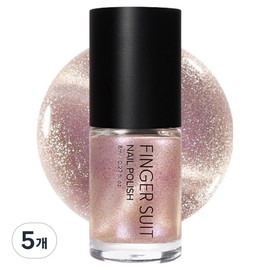 Fingersuit Nail Polish, 5 pieces, 8ml, Velor / 핑거수트 네일 폴리쉬, 5개, 8ml, 벨루어