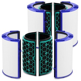 HSIAMEN 360 Combi Replacement Air Purifier Fan Filter Compatible with Dyson HP04 HP06 HP07 HP09 HP10 HP4B TP4A TP7A TP04 TP06 TP07 TP09 TP10 PH01 PH02 PH03 PH04 PH3A 970341-01 2-Pack