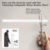 TakeToday Replacement Straw 32oz & 20oz Water Bottles | Reusable