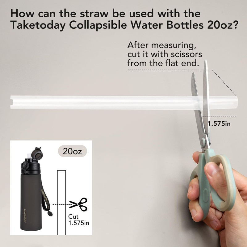 TakeToday Replacement Straw 32oz & 20oz Water Bottles | Reusable