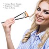 SUPJOYES Fiberglass Chopsticks Reusable, 5 Pairs Reusable Black Plastic Chopsticks