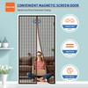 MAGZO Magnetic Screen Door with Full Strip Magnets, Fit Door