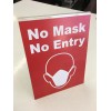 NO MASK NO ENTRY 8.5x11 Store Re-Opening Signs Kit (ALL