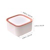 KOMBIUDA 2Pcs Convenient Desktop Trash Bin with Lid Creative Rubbish