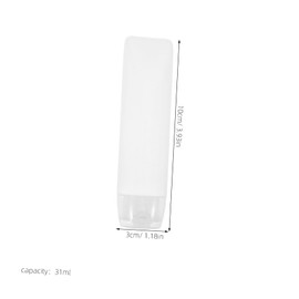 Healeved 30ml Mini Travel Bottles for Toiletries 6pcs Squeeze Bottles Reusable Travel Toiletry Containers