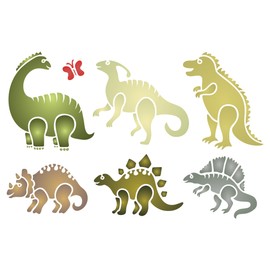 Stencils for Walls: Dinosaur Stencil, 6.5 x 10 inch - Reusable Mylar Design for Painting or Tracing