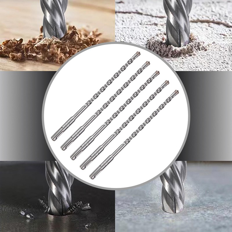 HPMAISON SDS Plus Rotary Hammer Drill Bit Set 8mm x
