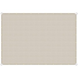 TANG Sunshades Depot 4'x10' Waterproof Rectangle Sun Shade Sail 220 GSM Beige Straight Edge Canopy with Grommet UV Block Shade Fabric Pergola Cover Awning Customize Available