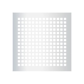 Reggio Registers Square 14"x 14" Steel Grille Without Mounting Holes - Silver - Made in USA | G1616-SSNH