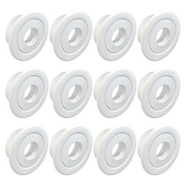 Retrofit Recessed Fire Sprinkler Escutcheon 1/2 in. IPS - Split 3 Piece in White - Depth Adjustment Range up to 3/4 in. for Fire Sprinkler Trim