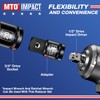 MTO 8-Piece Impact Socket Adapter & Reducer Set, 1/4", 3/8",