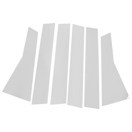 Partuto Door Pillar Window Trim - Car Front Rear Left Right Side Anti Scratch Sticker Pillar Posts Door Outer Cover - for Honda CR-V 2017-2022 Plastic Chrome Silver Tone - 6 Pcs