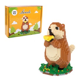 Larcele Micro Marmot Building Blocks Set, DIY Mini Building Toy Bricks for Age Over 12 Years, 1351 Pieces DZJM-02