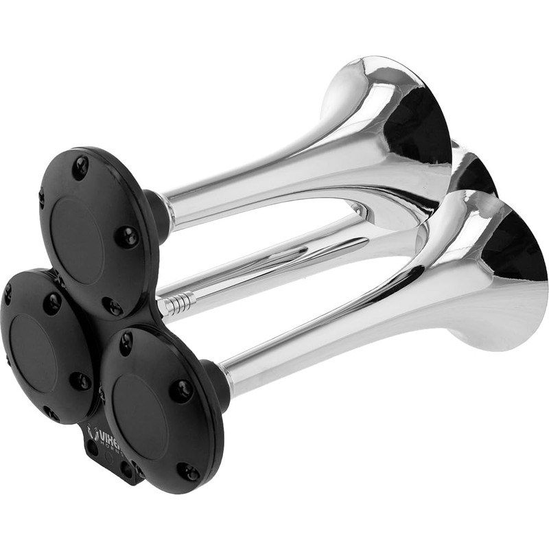 Vixen Horns Train Horn Kit for Trucks/Car/Motorcycle. Complete System with