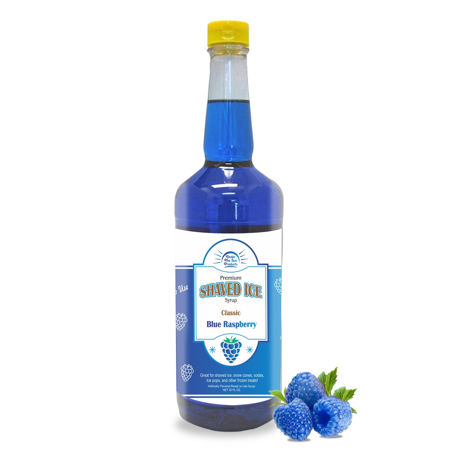 Snow Cone Syrup Blue Raspberry -1 Quart (32oz) - ibspot.com