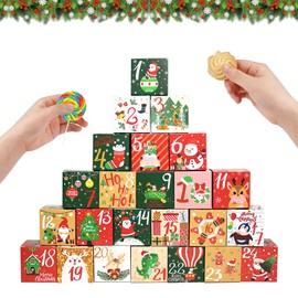 2024 Christmas Advent Countdown Calendar Box,Fillable Advent Calendar,Empty Advent Calendars to Fill,24 days Advent Calendar Paper Box,Empty Advent Calendar to Fill Yourself for DIY Xmas Decorations