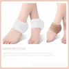 Baluue 2pairs Moisturizing Heel Socks for Cracked Heels Comfortable Half