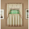 Today's Curtain Adirondack 2-Tone Crochet Swag 38", Ecru/Toast, 60W x