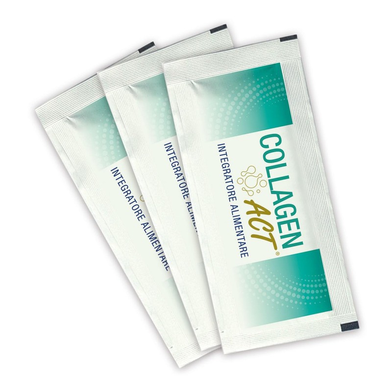 Collagen Act, Integratore Alimentare con Collagene, 10 Bustine