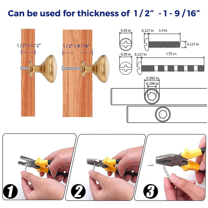 Ravinte 15 Pack Kitchen Cabinet Knobs Dresser Knobs Drawer Knobs