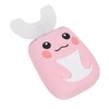 Children Electric Toothbrush Teeth Cleaning Massage UShape Waterproof Automatic Toothbrush(Pink