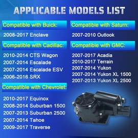 JUEDIMA Rear Power Tailgate Liftgate Latch Lock Actuator Fits for GMC Yukon Terrain Acadia Chevy Avalanche Suburban Tahoe Equinox CTS Escalade SRX 2007-2017 Replaces# 931-107 13501872 13581405