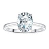 JewelryPalace Oval Cut 9 * 7mm 2ct Cubic Zirconia Solitaire