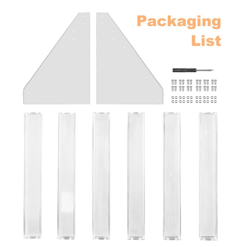FFowcye Acrylic Nail Polish Organizer Rack, 6 Tier Holder Stand,