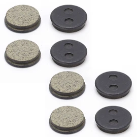 KooingTech 4 Pair Bike Disc Brake Pads, BB5 M446 Mountain Bike Disc Brake Pad, Bike Break Pad, Oil Disc Brake Pad Semi-Metal Round Brake Pad Replacement Cycling Components
