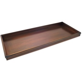 Good Directions Large Boot Tray, Classic Multi-Purpose All Weather Decorative Boot Tray, Shoes, Plants, Garage, Patio Door, Pet Bowls, 34 inch Entry Indoor Shoe Tray, Brown Copper Finish