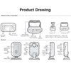 SuperInk 1 Pack Remote Controller Wireless PIR Motion Detector Alert