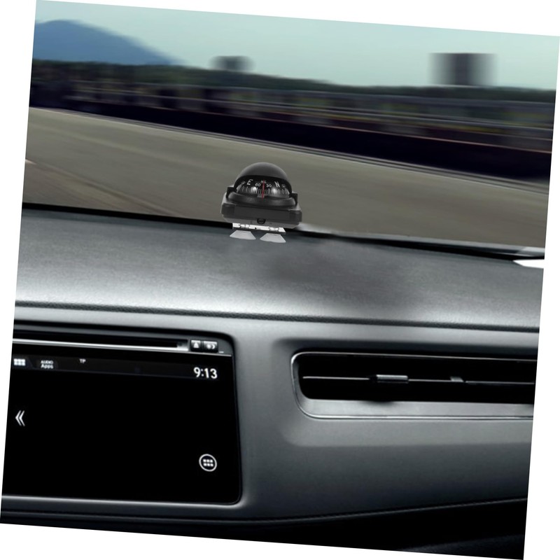 CHILDWEET Car Dashboard Compass Ball Compass for Accurate Navigation Durable
