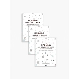 Vitamasques Under Eye Mask, 3-Pack Ultra-Revitalizing Goggle Mask, Korean Skin Care, Hydrates & Smooths Fine Lines & Tired Looking Under Eyes - Hyaluronic Acid & Centella