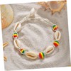 SAFIGLE Boho Wood Beads Anklet Shell Ankle Chain Knitted Fashion