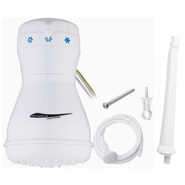 Instant Hot Electric Water Heater 5400W Nozzle with Hose Electric Shower Head Faucet 3 Gear Adjustable Fast Heating Bath Shower Heater for Bathroom