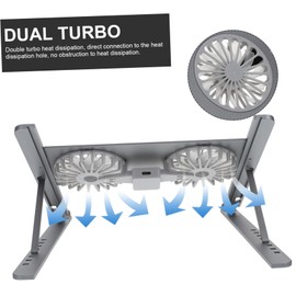 CAXUSD Laptop Cooler Colorful Lighting Ventilated Support for Notebook Quiet High-Speed Fan Anodized for Work Sessions