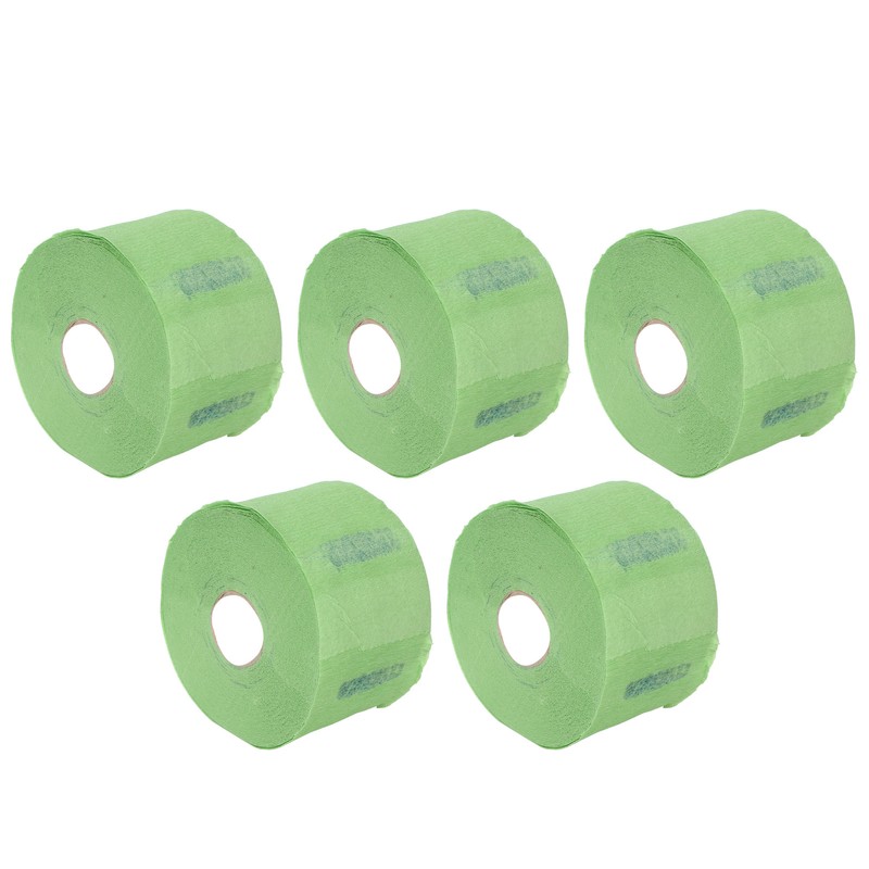 5 Rolls Disposable Barber Paper Neck Strips Self Adhesive Hairdressing