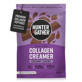 Hunter & Gather Collagen Creamer for Coffee, 300g, Creamy Cacao