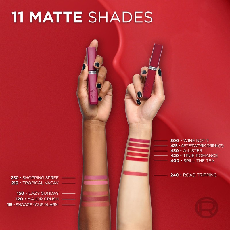 L'Oréal Paris Liquid Lipstick - Intense Colour & Matte Finish