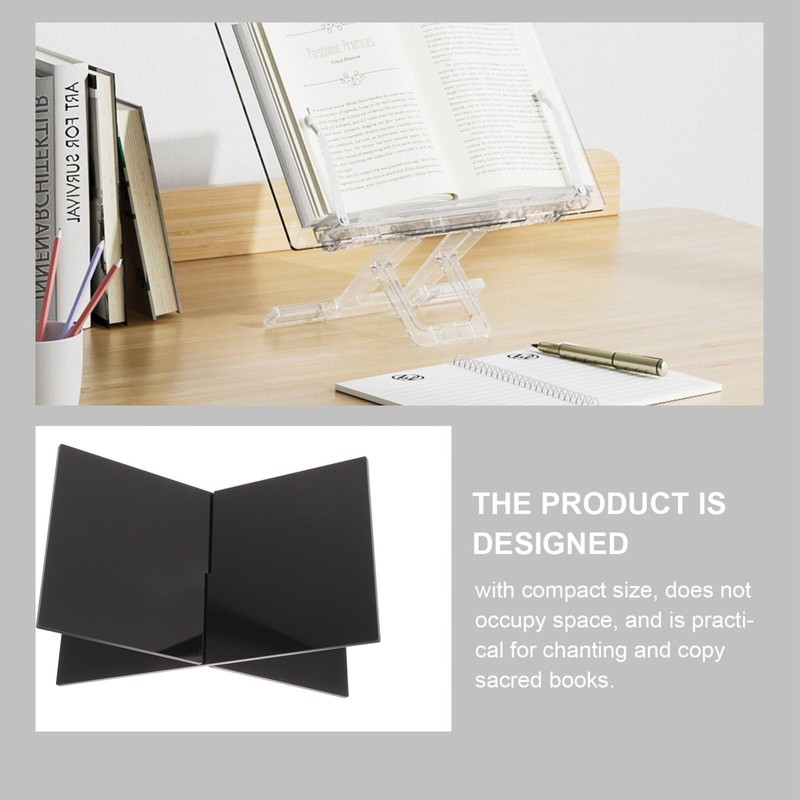 ABOOFAN Acrylic Book Holder Open Large Book Display Stand Reading