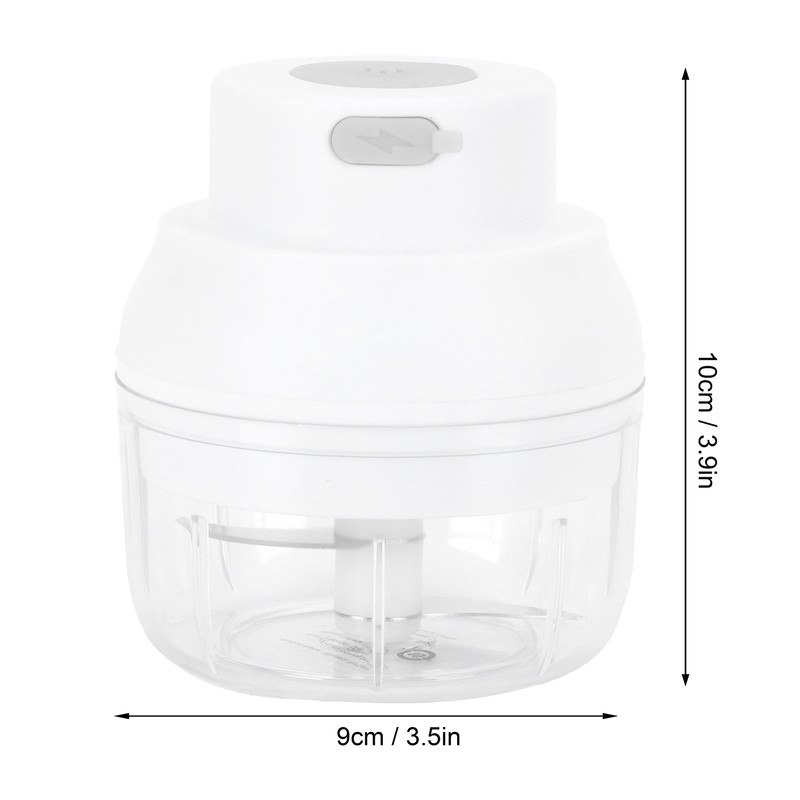 100ml USB Vegetable Cutter Mini Garlic Crusher Chopper Electric Garlic