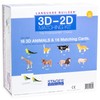 Language Builder 3D-2D Animals Matching Kit for Autism Education and