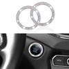 2 PCS Bling Crystal Rhinestone Car Engine Start Decoration Ring,