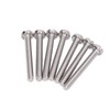 50Pcs Cheese Head Slot Screw A2-70 Stainless Steel, Flat Smooth