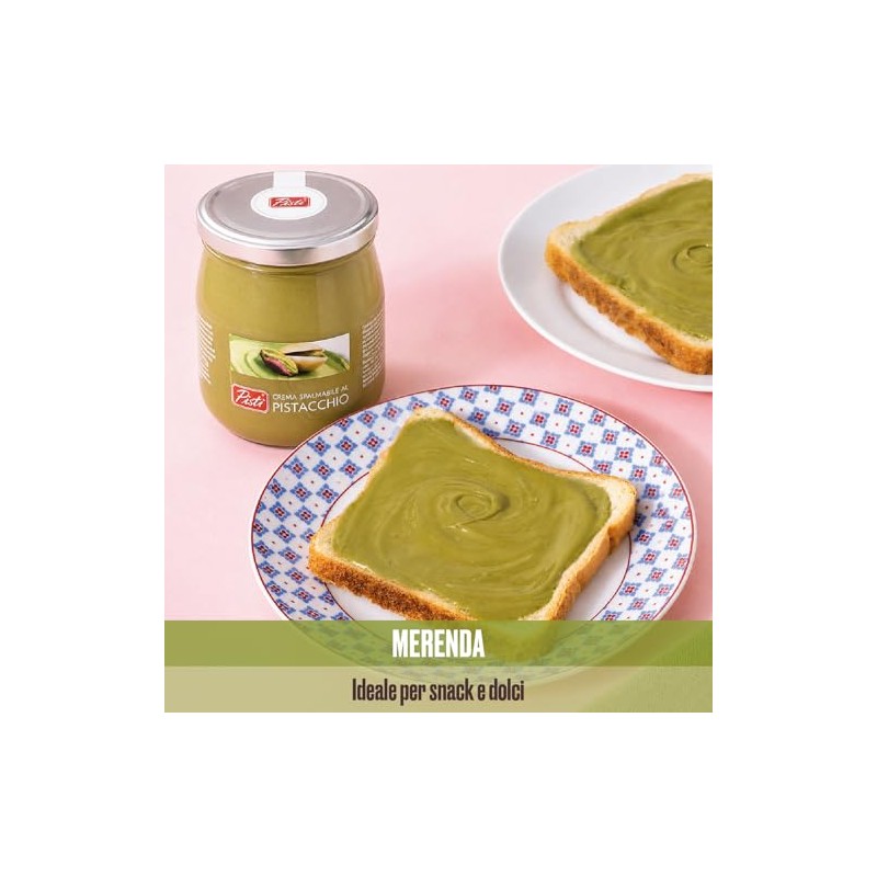 Pistì Sicilian Pistachio Cream - Artisanal Nut Spread, 21.2 oz