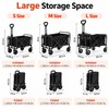 Heavy Duty Foldable Wagon Cart with All-Terrain Wheels – Collapsible