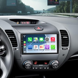 4G+64G Android 13 Car Radio for 2013-2018 KIA Forte K3 Cerato, 9 Inch Touch Screen Stereo with Wireless CarPlay, Android Auto, GPS Navi, 5G WiFi, Bluetooth 5.2, HD Rear Camera, SWC, FM Radio