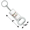 GRAPHICS & MORE Letter B Floral Monogram Initial Keychain Rectangle